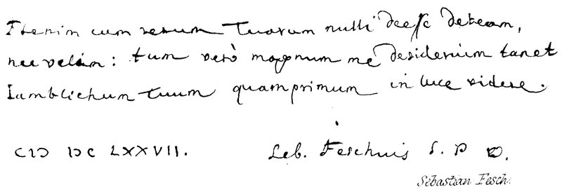 Sebastian Fesch de English School