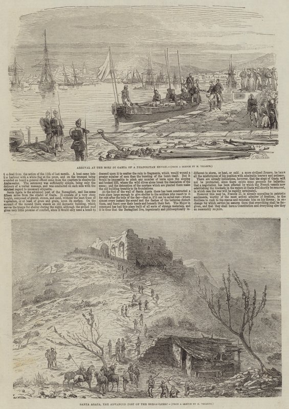 Segunda Guerra de Independencia Italiana (grabado) de English School