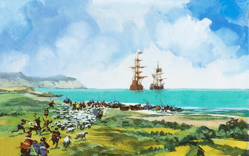 Barcos llegando de English School