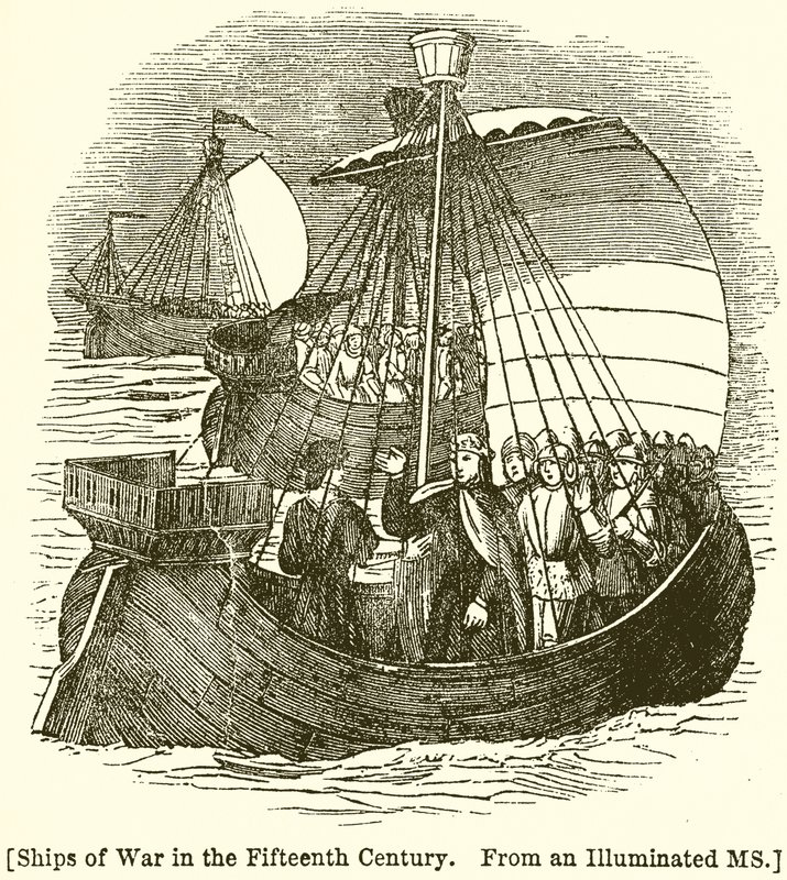 [Barcos de guerra en el siglo XV] de English School