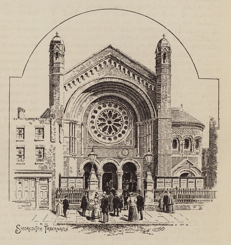 Tabernáculo de Shoreditch (grabado) de English School