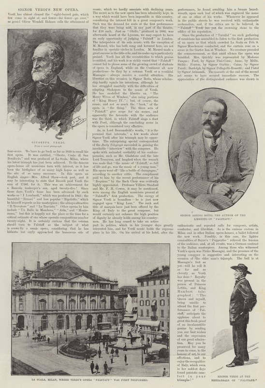 La nueva ópera de Signor Verdi de English School