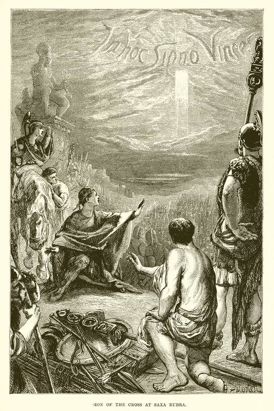Señal de la cruz en Saxa Rubra de English School