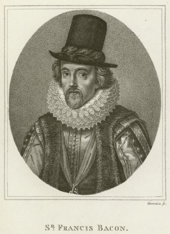 Sir Francis Bacon (grabado) de English School