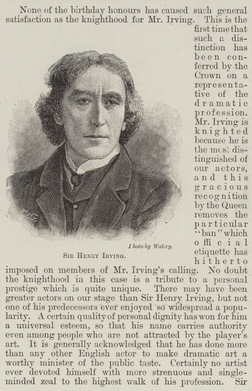 Sir Henry Irving de English School