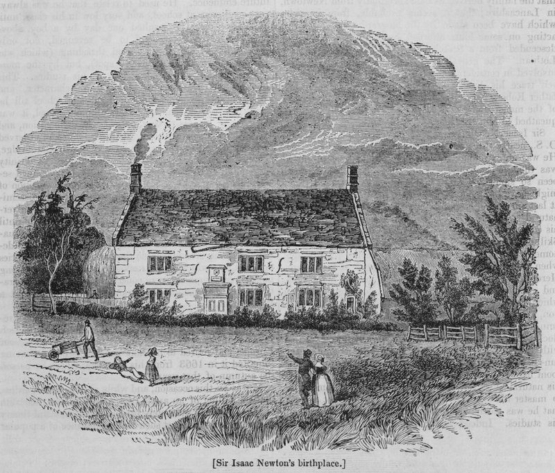 Lugar de nacimiento de Sir Isaac Newton de English School