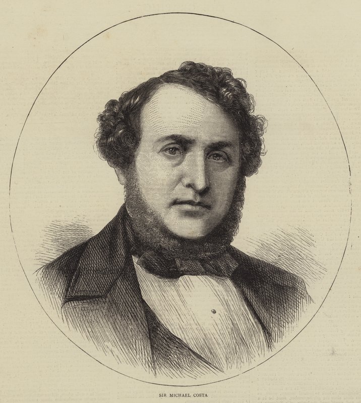 Sir Michael Costa (grabado) de English School