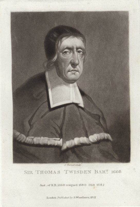 Sir Thomas Twisden, Baronet de English School