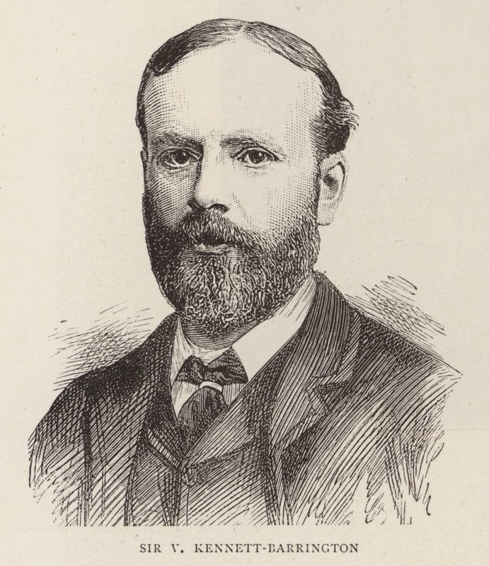 Sir V Kennett-Barrington (grabado) de English School