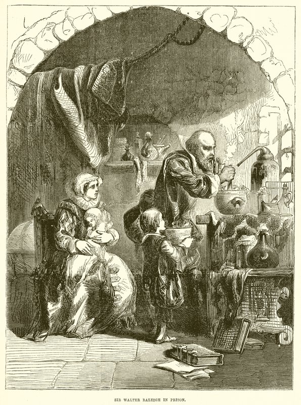 Sir Walter Raleigh en prisión de English School