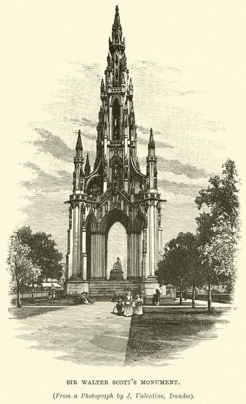 Monumento a Sir Walter Scott de English School