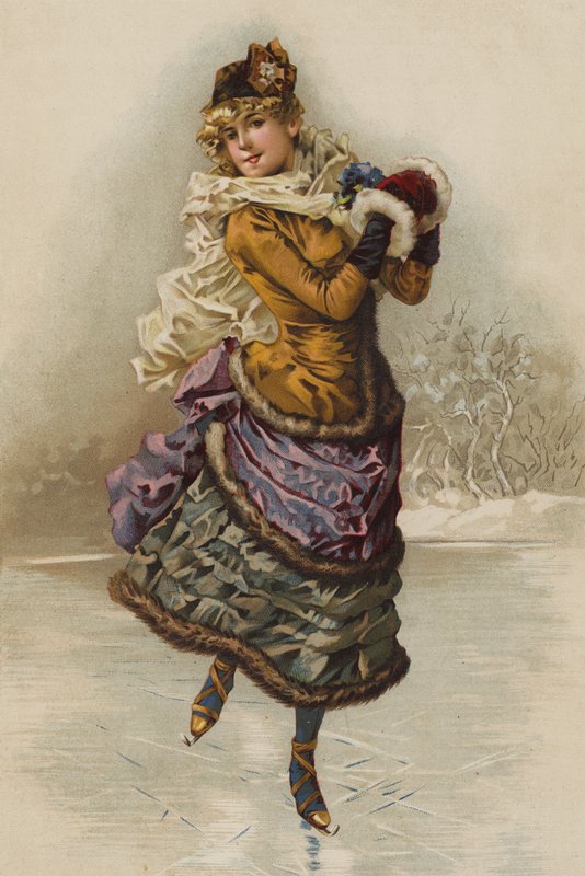 Patinaje (cromolito) de English School