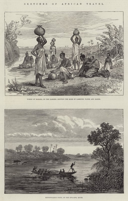 Bocetos de viajes africanos de English School