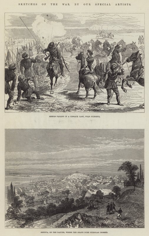 Bocetos de la guerra (grabado) de English School