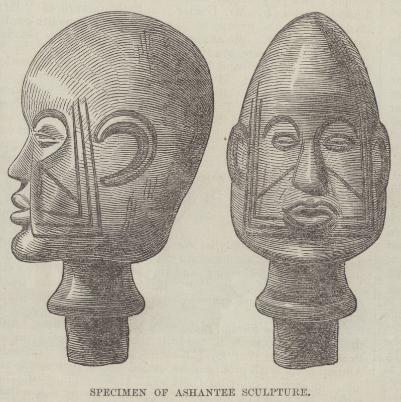 Ejemplo de escultura Ashantee de English School
