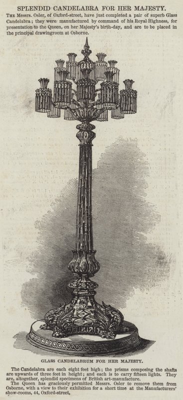 Espléndido Candelabro para Su Majestad de English School