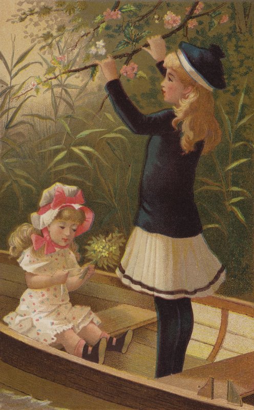 Flores de primavera (cromolito) de English School