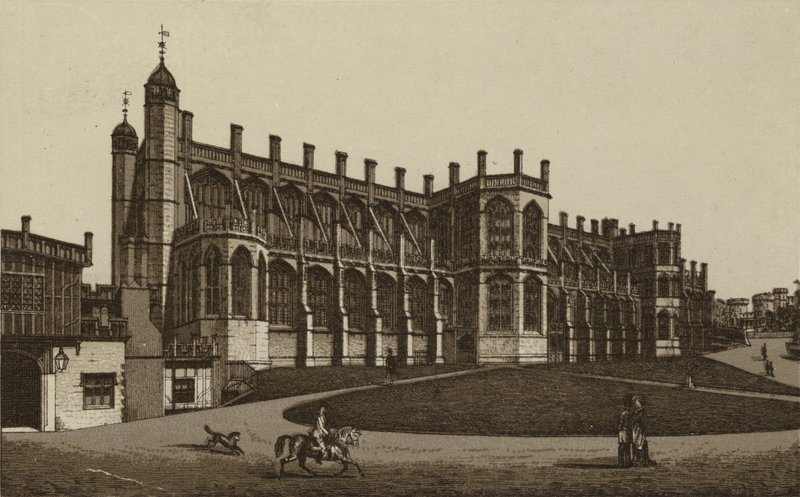 Capilla de San Jorge, Windsor (lito) de English School