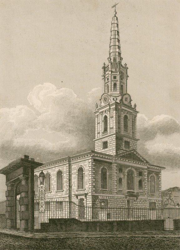 St Giles in the Fields, Londres de English School