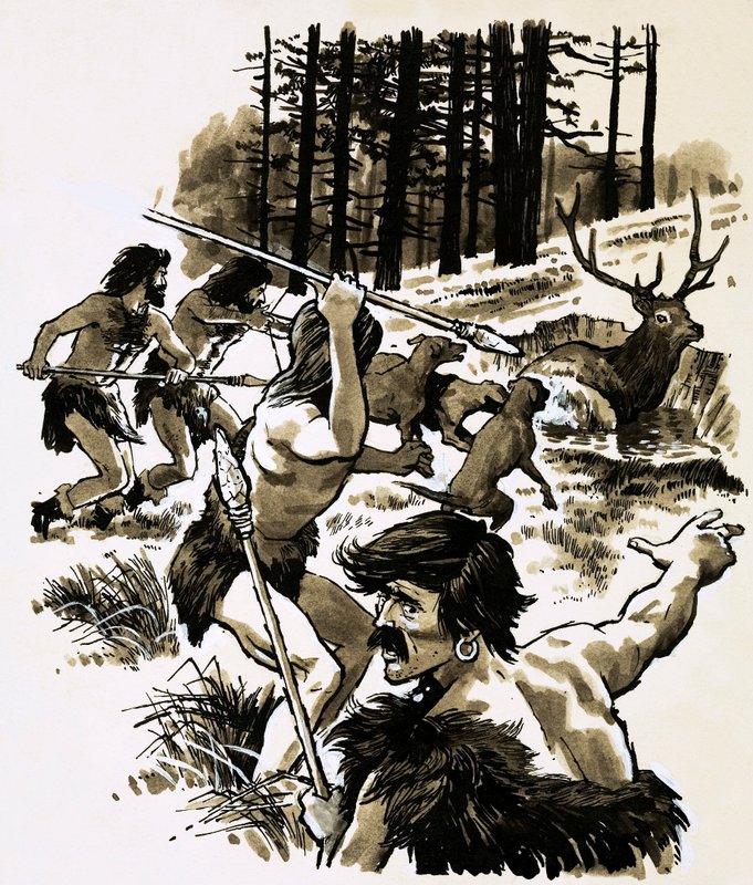 Cazadores de la Edad de Piedra de English School