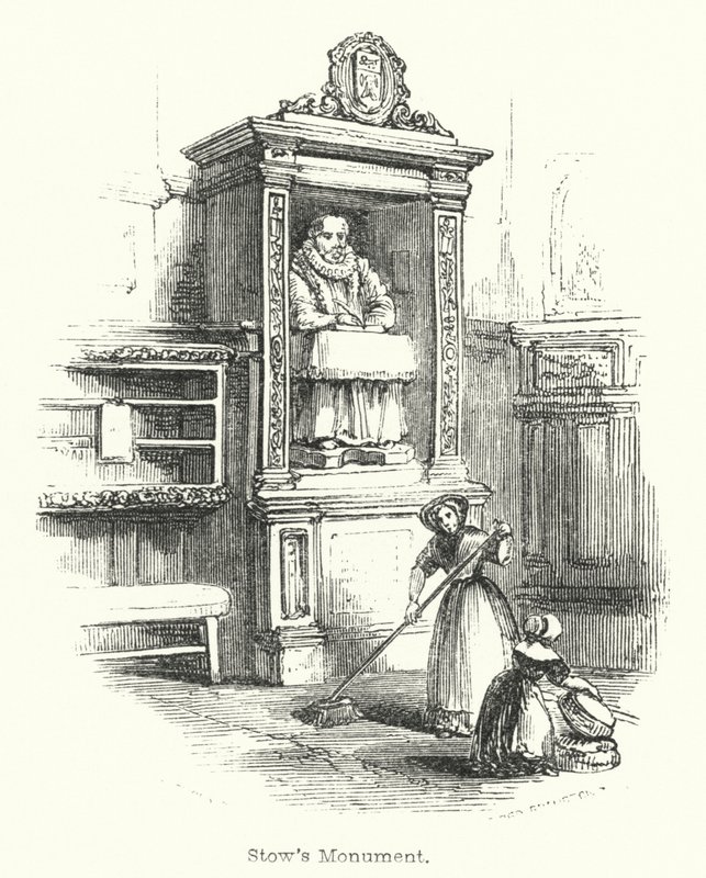 Monumento de Stow (grabado) de English School