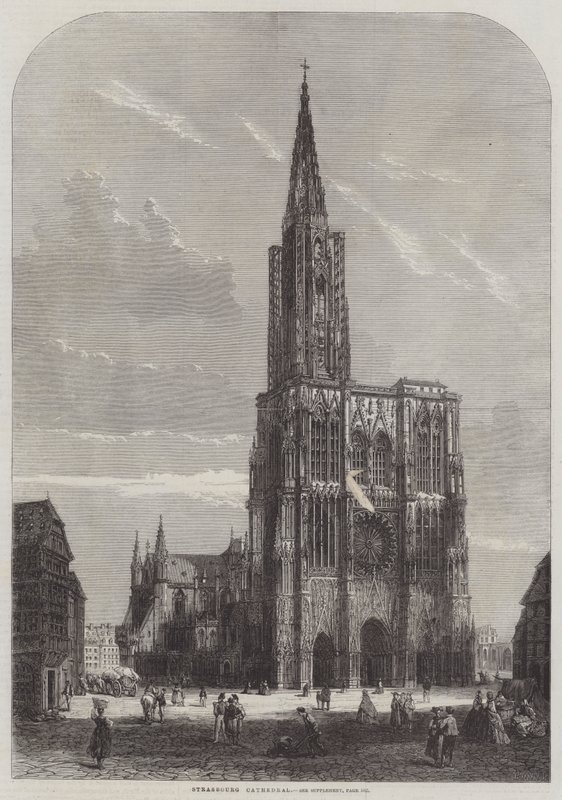 Catedral de Estrasburgo (grabado) de English School