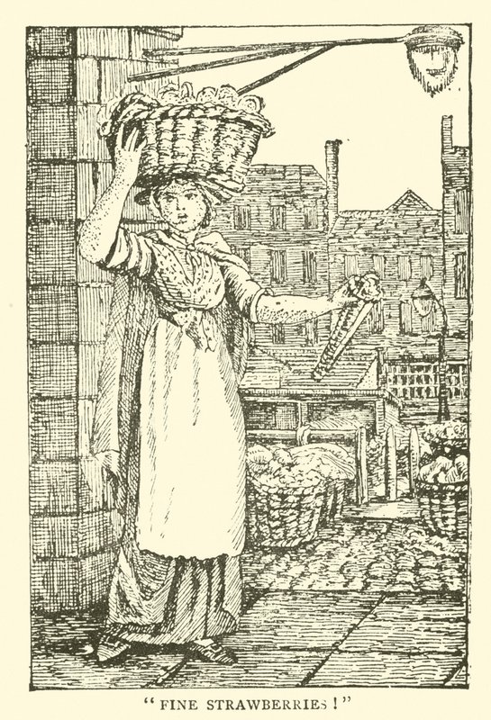 Vendedora de fresas de English School