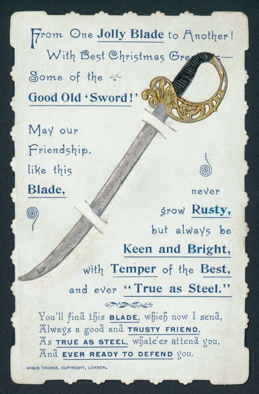 Espada, Tarjeta de Navidad de English School