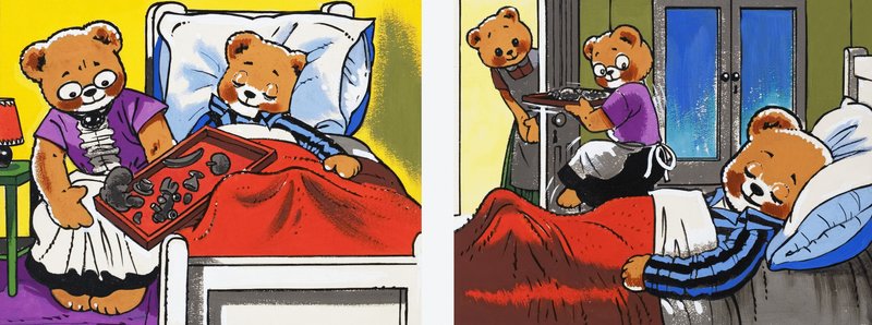 Teddy dormido de English School