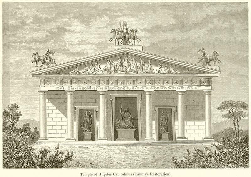 Templo de Júpiter Capitolino (Restauración de Canina) de English School