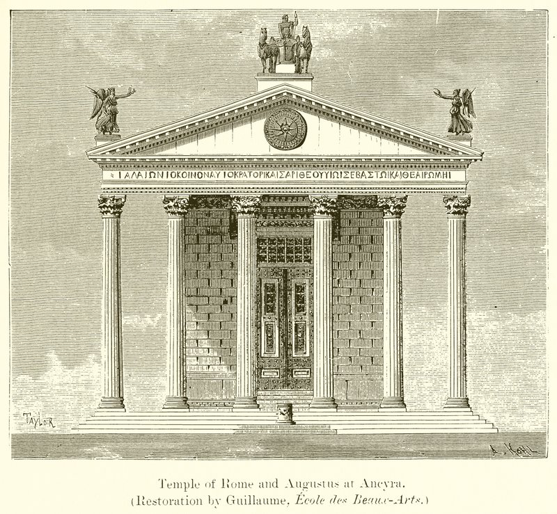 Templo de Roma y Augusto en Ancyra de English School