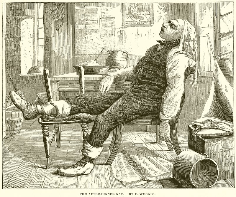 La siesta después de la cena de English School