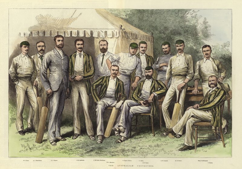 Los jugadores de críquet australianos de English School