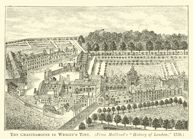 La Charterhouse en la época de Wesley de English School