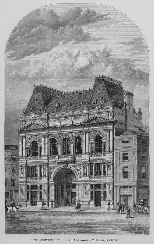 "El Criterion," Piccadilly (grabado) de English School