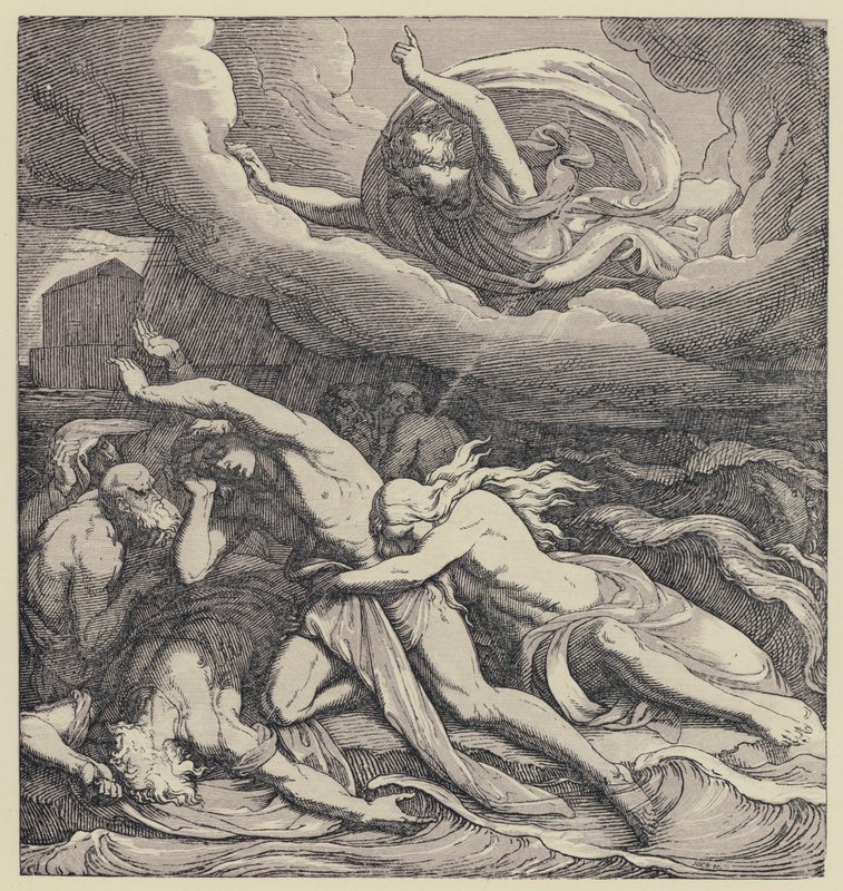 El diluvio (grabado) de English School
