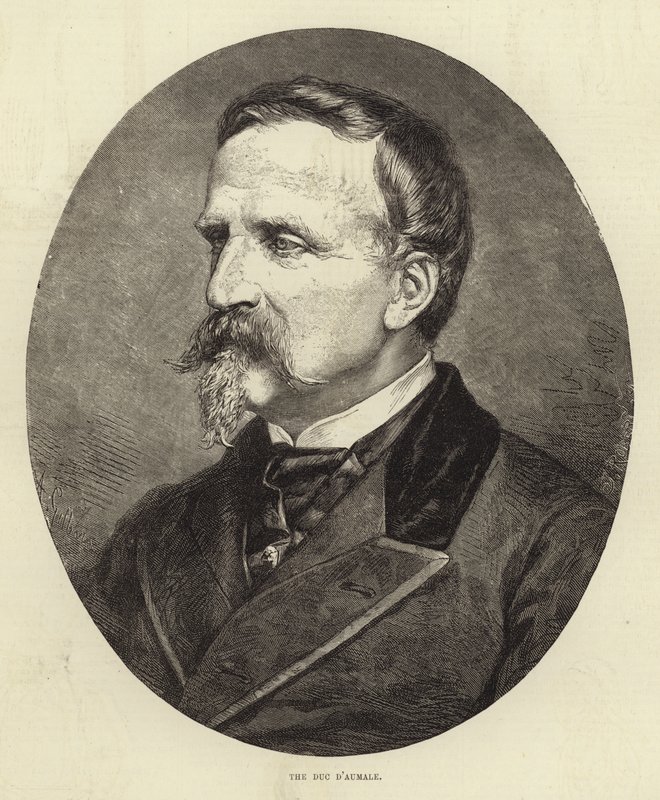 El duque de Aumale (grabado) de English School