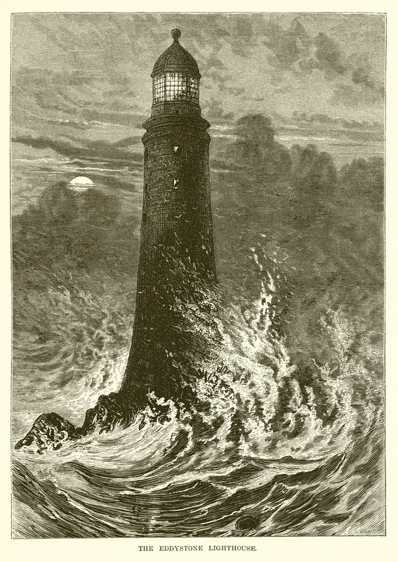 El faro de Eddystone de English School