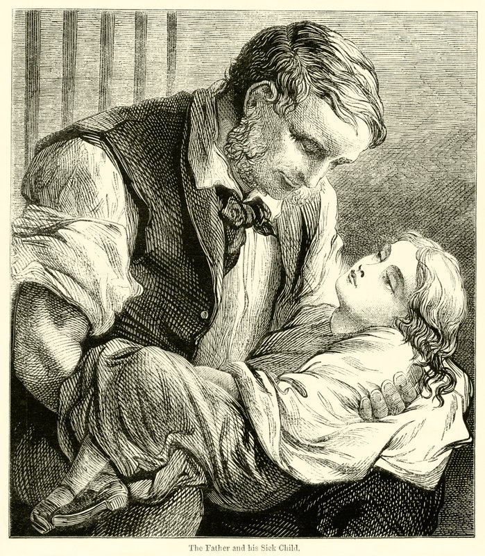 El padre y su hijo enfermo de English School