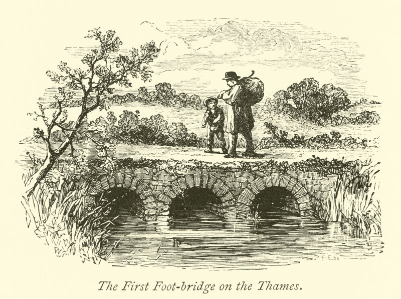 El primer puente peatonal sobre el Támesis de English School