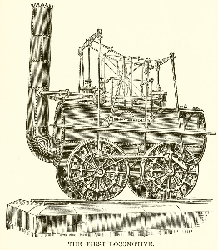 La primera locomotora de English School
