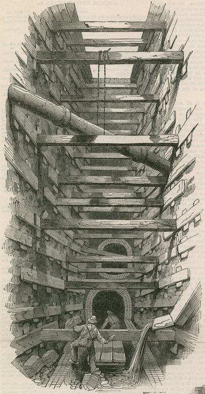 El alcantarillado de Fleet Street de English School