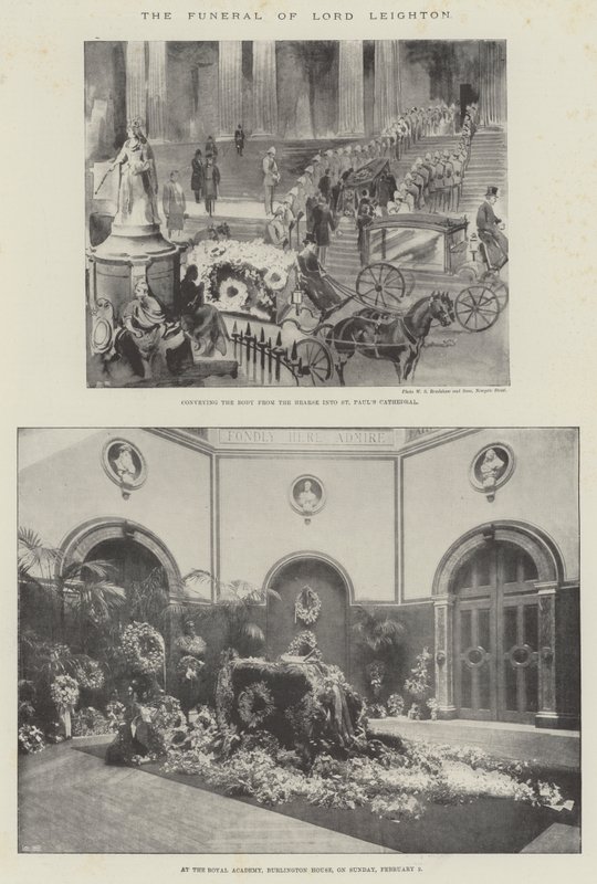 El funeral de Lord Leighton de English School