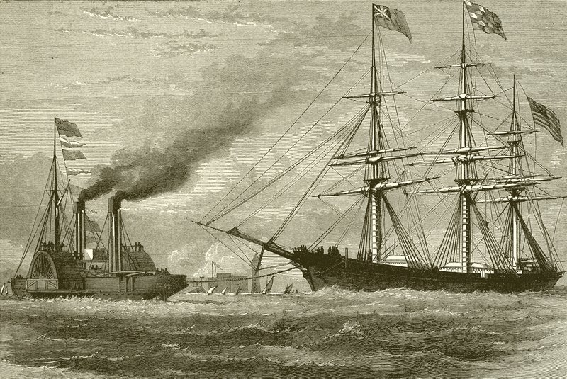 El George Griswold entrando en el Mersey de English School
