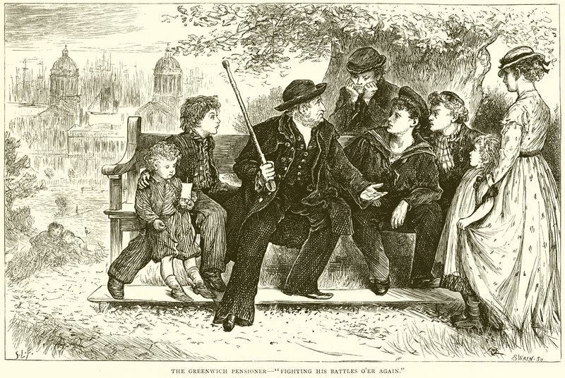 El Pensionista de Greenwich--Luchando sus Batallas de Nuevo de English School