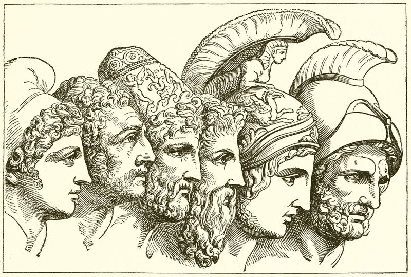Los héroes de la guerra de Troya de English School