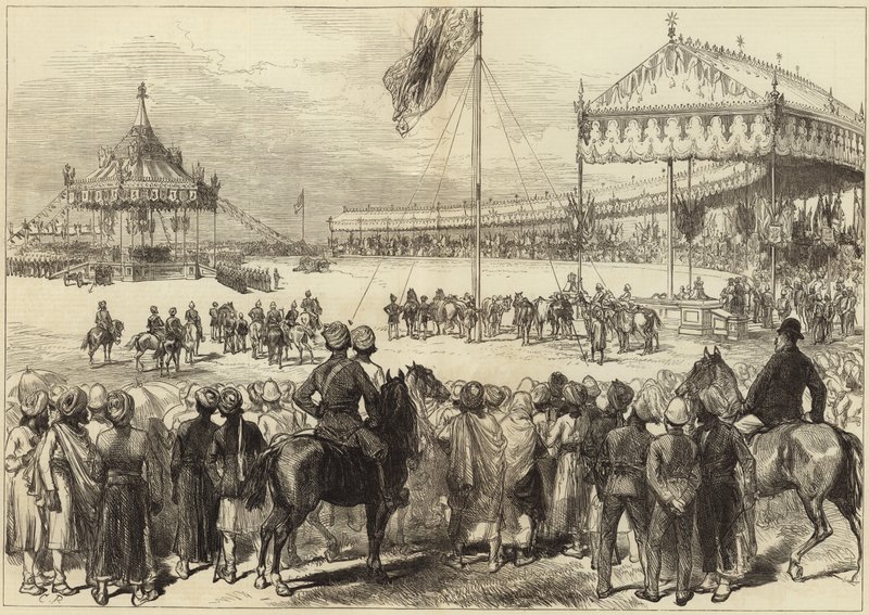 El Durbar Imperial en Delhi de English School