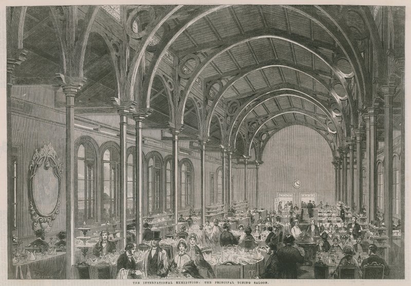 La Exposición Internacional; El salón comedor principal de English School