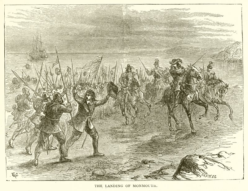 El desembarco de Monmouth de English School