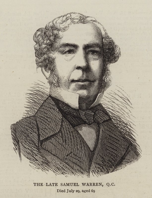 El Difunto Samuel Warren, QC (grabado) de English School
